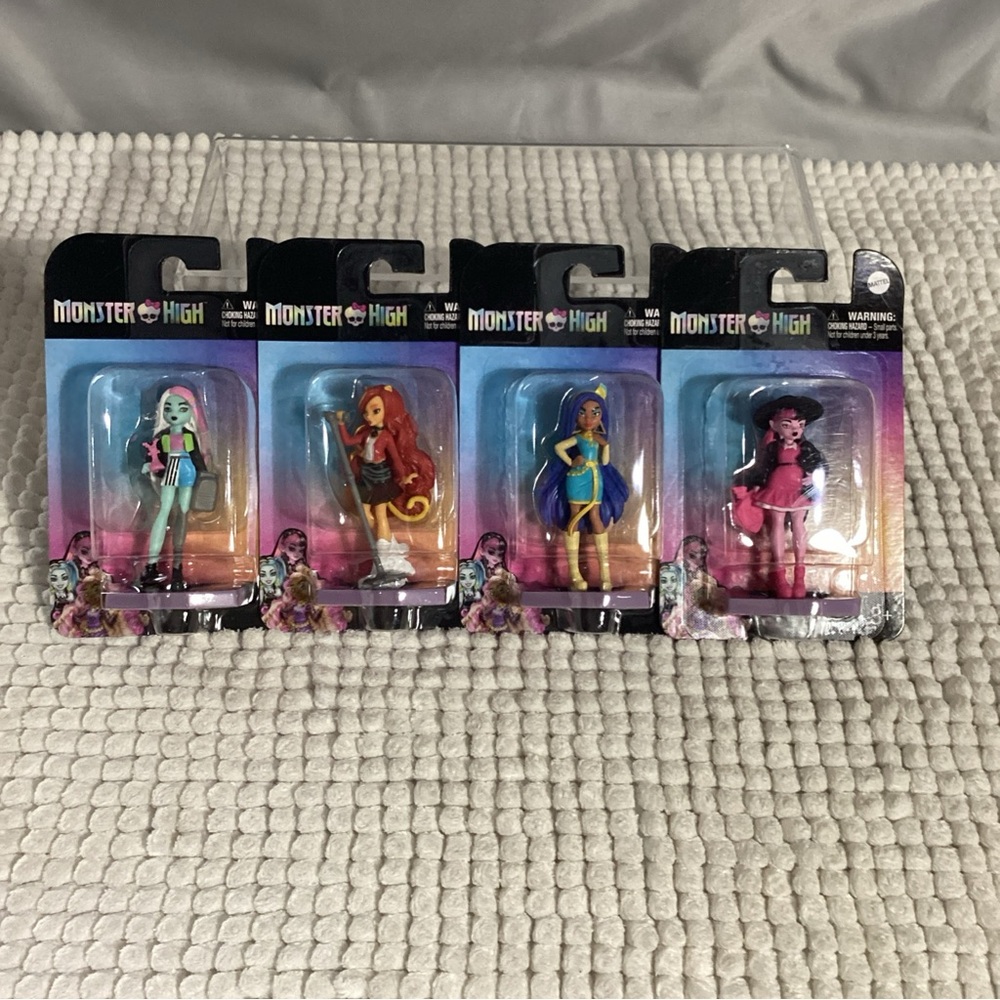 Set of 4 Monster High 3” Figures by Legend Toys NEW